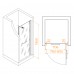 Душевая дверь RGW Passage PA-103W 800х1950 020810308-15 профиль белый, стекло прозрачное