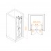 Душевая дверь RGW Passage PA-104B 700х1950 060810407-14 профиль черный, стекло прозрачное