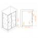 Душевой уголок RGW Passage PA-245B 800x1200х1900 410824582-14 профиль черный, стекло прозрачное