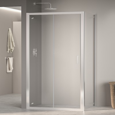 Душевой уголок RGW Passage PA-74 (PA-14 + Z-050-2) 1100x900х1950 410874119-11 профиль хром, стекло прозрачное