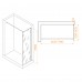 Душевая перегородка RGW WA-002B 600x1950 35100206-14 профиль черный, стекло прозрачное