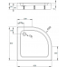 Душевой акриловый поддон Radaway Laros A Compact SLA8585-01 850x850x170