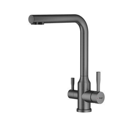 Смеситель Raglo R81.61.09 для кухонной мойки с подключением к фильтру, графит