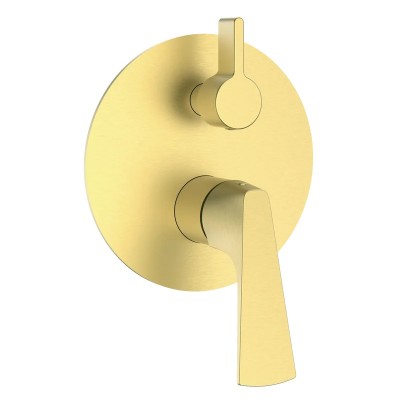 Смеситель Raglo R07.273.03 встраиваемый для ванны и душа, сатин золотой