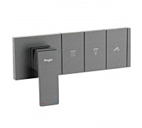 Смеситель Raglo R02.273.09 встраиваемый для ванны и душа, графит