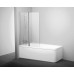 Шторка для ванны RAVAK 10° 10CVS2-100 L белый+транспарент 7QLA0103Z1
