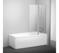 Шторка для ванны RAVAK 10° 10CVS2-100 R белый+транспарент 7QRA0103Z1