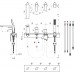 Смеситель RAVAK Flat FL 026.00 X070120 встраиваемый на борт ванны на 4 отверстия