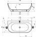 Акриловая ванна RAVAK Freedom W 166х80 XC00100027