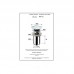 Донный клапан Remer 905CC114 click-clack 1/4 для раковин с переливом, хром