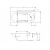 Акриловая ванна Riho Lazy 170х75 без гидромассажа B078001005