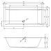 Акриловая ванна Riho Lugo 190х80 без гидромассажа B135001005