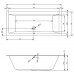 Акриловая ванна Riho Lugo 170х75 без гидромассажа B132001005