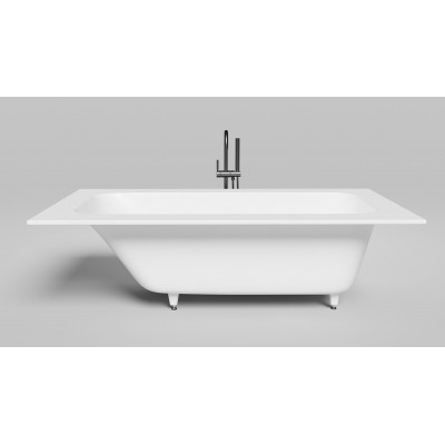 Ванна из искусственного камня Salini Orlanda Plus Kit S-Sense 190х100 белый глянцевый 102114G