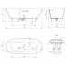 Ванна из искусственного камня Salini Sofia S-Sense 165х75 глянцевый, покраска по RAL полностью 102511GRF