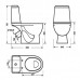 Унитаз-компакт Sanita luxe Max SL DM WC.CC/Max/2-DM/WHT.G/S1 с микролифтом