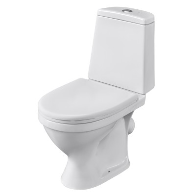 Унитаз-компакт Santeri Прайм белый с крышкой 1.P205.4.S00.00B.F