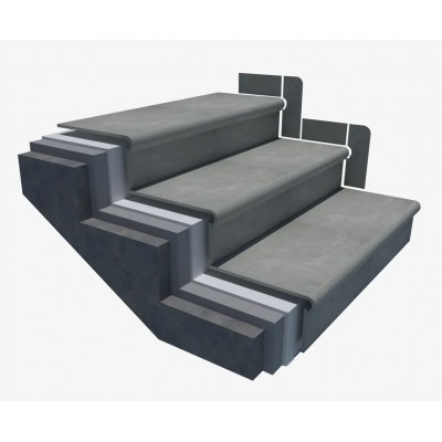 Ступень Seranit Beton Grey Matt 32,5x120