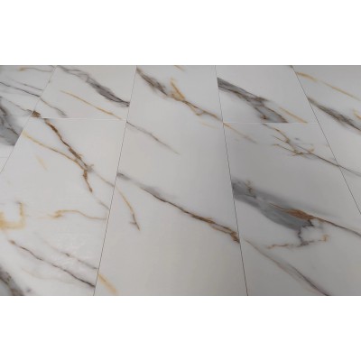 Ламинат MSPC Stone Floor Бело-золотой Мрамор 1220х234х8 мм фаска 4-сторонняя V-образная DC833 MP