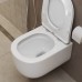 Комплект 4 в 1 (Унитаз подвесной BelBagno Soft-Tor BB084CH-TOR безободковый с микролифтом BB051SC+Инсталляция TECEbase + Кнопка TECEnow белая 9400413)