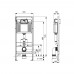 Комплект 4 в 1 (Унитаз подвесной BelBagno Soft-Tor BB084CH-TOR безободковый с микролифтом BB051SC+Инсталляция TECEbase + Кнопка TECEnow белая 9400413)