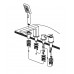 Смеситель TIMO Torne 4330/00Y встраиваемый на борт ванны на 4 отверстия