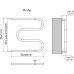 Полотенцесушитель водяной Terminus М-обр БШ 500х700