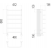 Полотенцесушитель водяной Terminus Стандарт П6 400х600