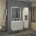 Зеркало-шкаф Comforty Женева 75х80 Дуб белый