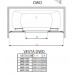 Душевая шторка для ванны Radaway Vesta DWD 203140-01 1400x1500