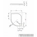 Душевой акриловый поддон Radaway Delos E SDE8090-01R 900x800x45, правый