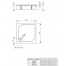 Душевой акриловый поддон Radaway Delos C 4C99170-03 900x900x140 с панелью