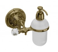 Дозатор для жидкого мыла Art&Max Barocco Crystal AM-1788-Br-C бронза