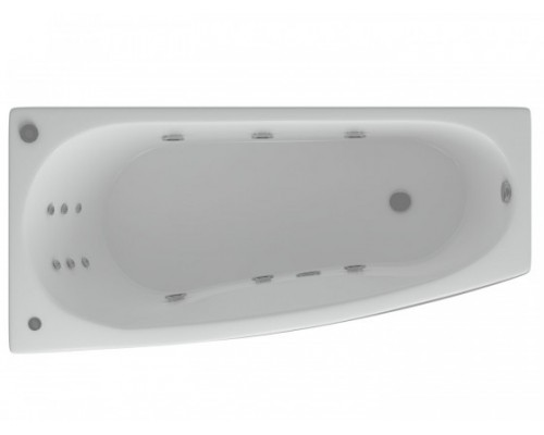 Ванна акриловая Aquatek Пандора 160х75 L (каркас + экран + слив) PAN160-0000038