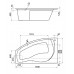 Акриловая ванна Santek Майорка 150х90 1WH111984 левая