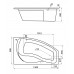 Акриловая ванна Santek Майорка 150х90 1WH111985 правая