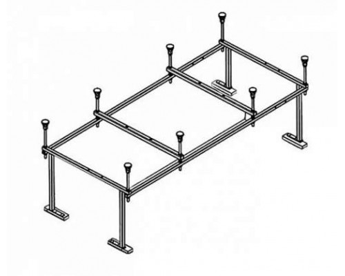 Каркас + слив-перелив для ванны Santek Мелвилл 140х140 1WH302403