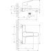 Смеситель Rossinka RS29-31 для ванны и душа, хром