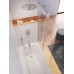 Шторка для ванны RAVAK Chrome CVS2-100 L сатин+транспарент 7QLA0U00Z1