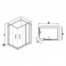 Душевой уголок RGW Hotel HO-42 900x1200х1950 03064292-11 профиль хром, стекло прозрачное