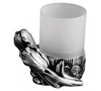 Стакан настольный Art&Max Tulip AM-0082D-T серебро