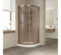Душевой уголок полукруглый Vegas Glass ZS 90 05 05 профиль бронза, стекло бронза