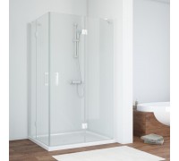 Душевой уголок прямоугольный Vegas Glass AFA-F 90*80 07 01 профиль матовый хром, стекло прозрачное