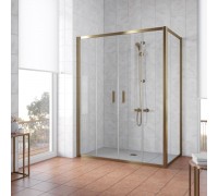 Душевой уголок прямоугольный Vegas Glass Z2P+ZPV 170*70 05 01 профиль бронза, стекло прозрачное