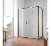 Душевой уголок прямоугольный Vegas Glass Z2P+ZPV 170*70 05 10 профиль бронза, стекло сатин