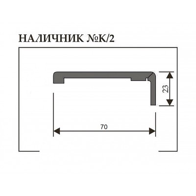 Наличник Uberture Классик К/2 (Лофт белый, 70х2200, телескоп)