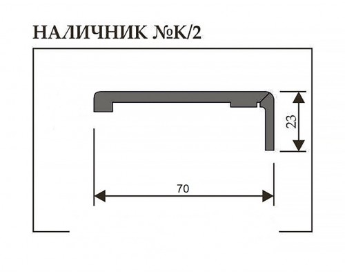 Наличник Uberture Классик К/2 (Лофт белый, 70х2200, телескоп)