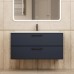 Тумба с раковиной Uperwood Foster New 100 см, подвесная, черная матовая KFosterNEW100b