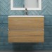 Тумба с раковиной Uperwood Barsa 70 см, подвесная, белая/дуб сонома 293020546
