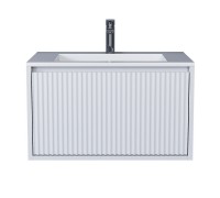Тумба с раковиной Uperwood Next Premium 70 см, подвесная, 1 ящик, белая 3930205164